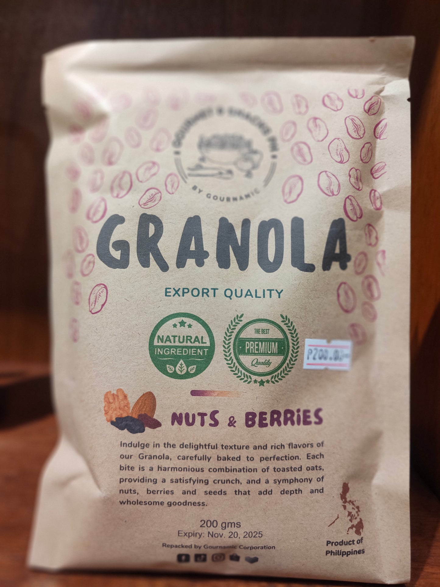 G&S Granola Nuts & Berries 200g