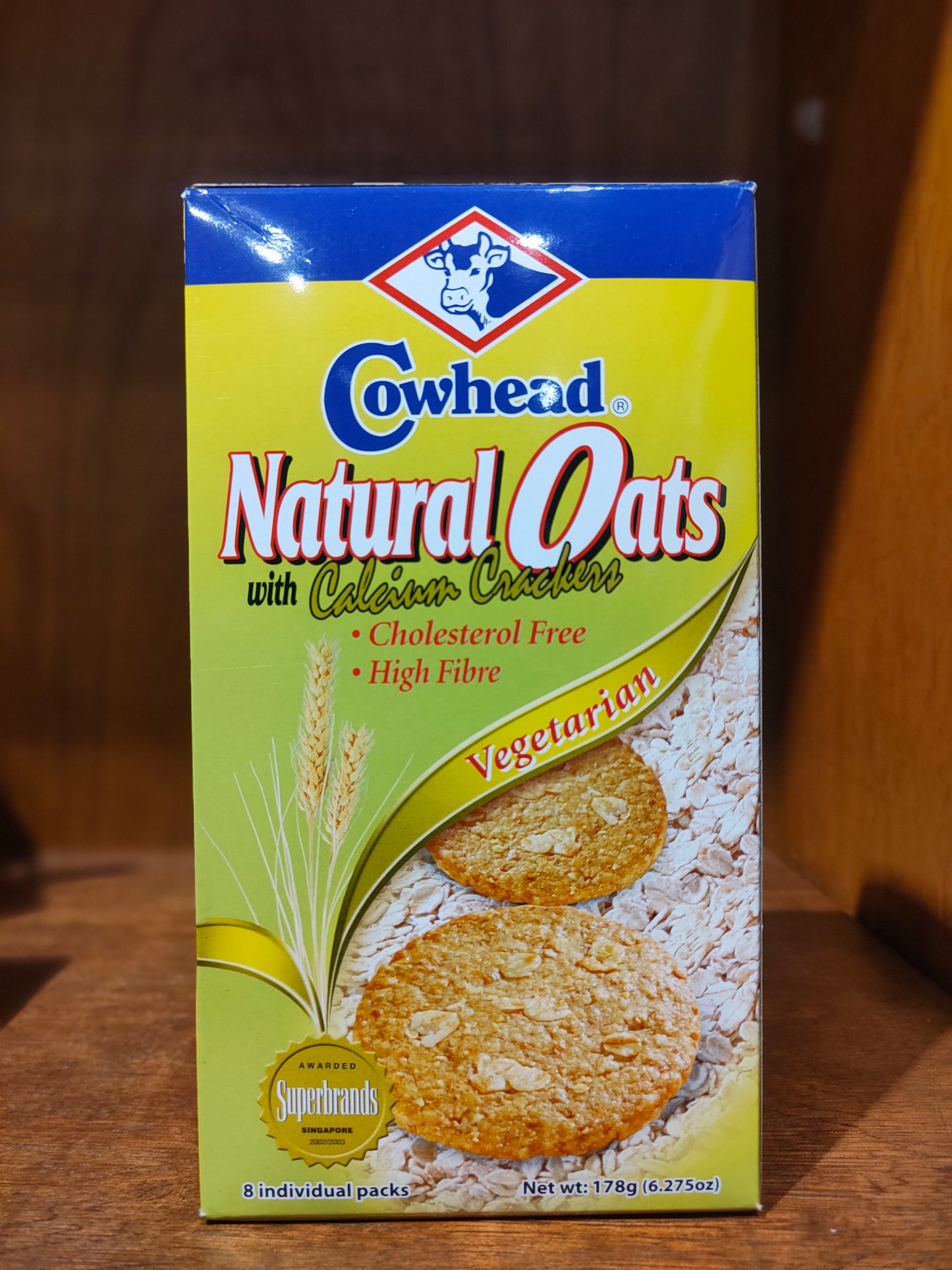 Cowhead Natural Oats with Calcium Cracker 178g