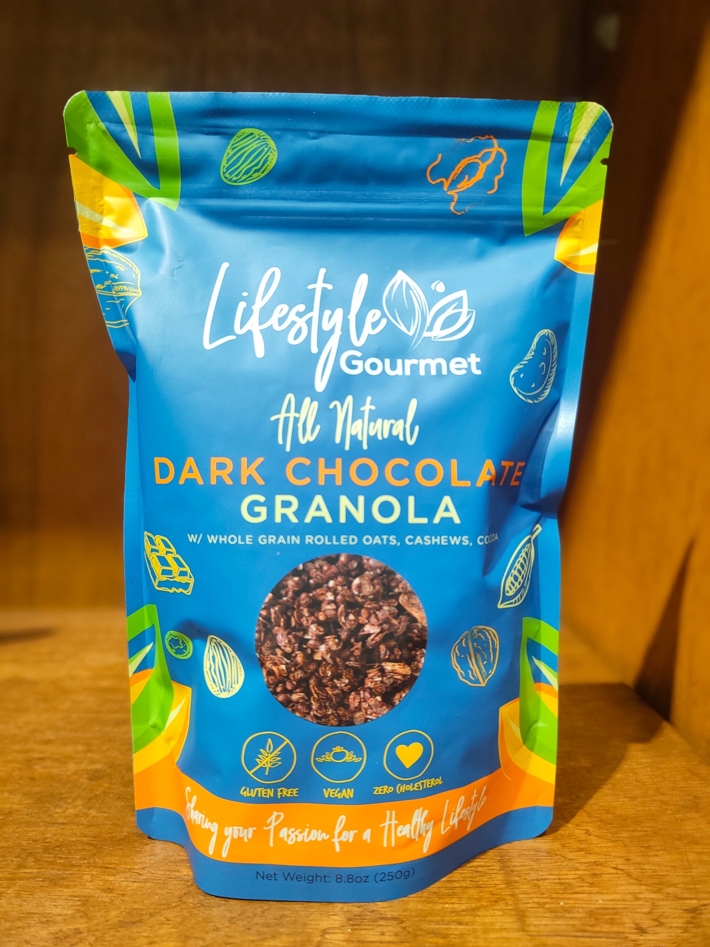 DARK CHOCOLATE GRANOLA 250G