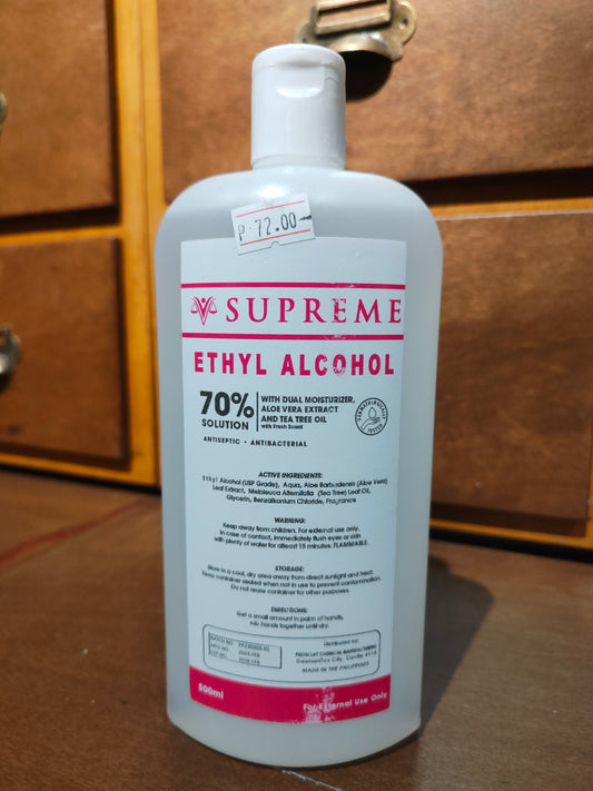 Ethyl Alcohol (SUPREME) 70% 500mL