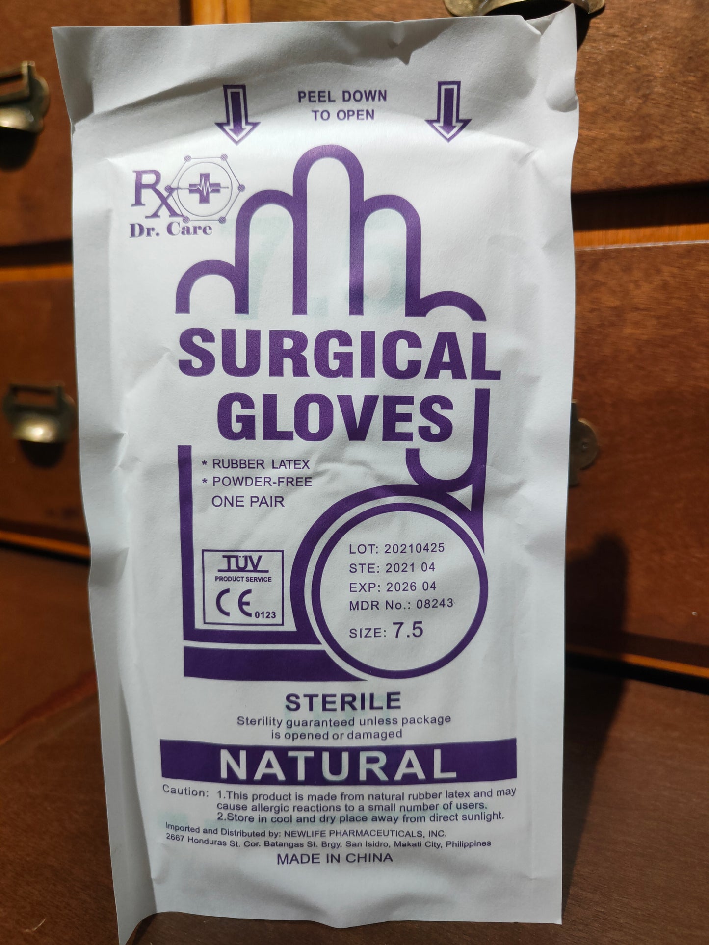 Gloves (Rx Dr.Care) sterile 7.5 powder free