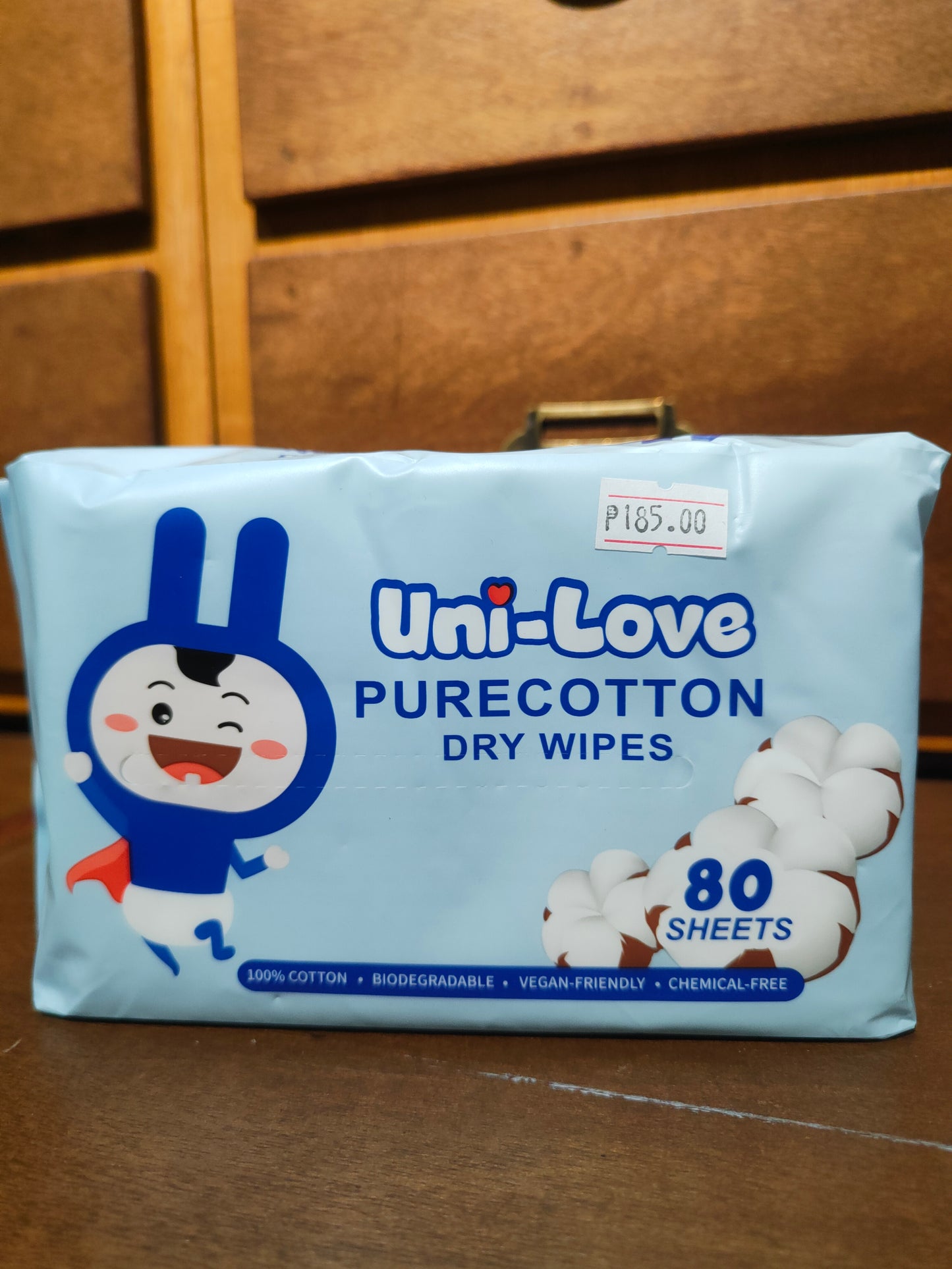 Pure Cotton Dry Wipes 80's