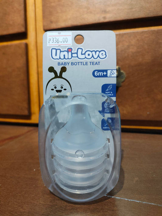 Baby Bottle Teat (UNI-LOVE) 12m 3's per pack