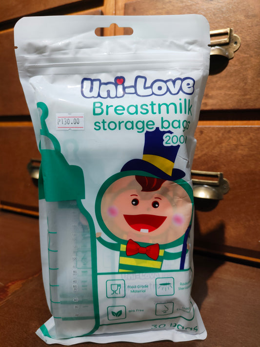 Green Breastmilk Storage Bags 200 ml