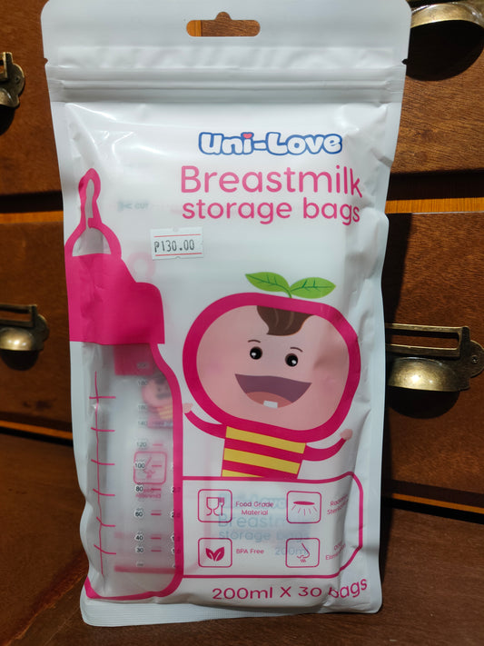 Transparent Breastmilk Storage Bags 200 ml