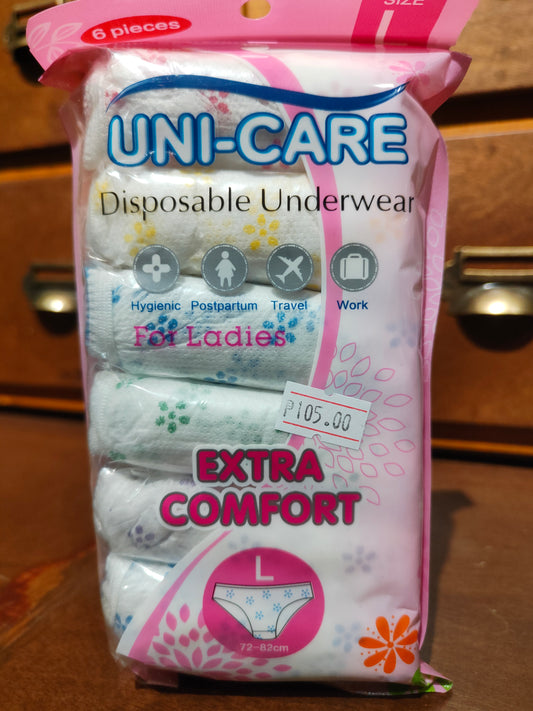 Disposable Underwear (Women, Large) 6's