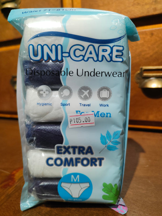 Disposable Underwear (Men, Medium) 6's