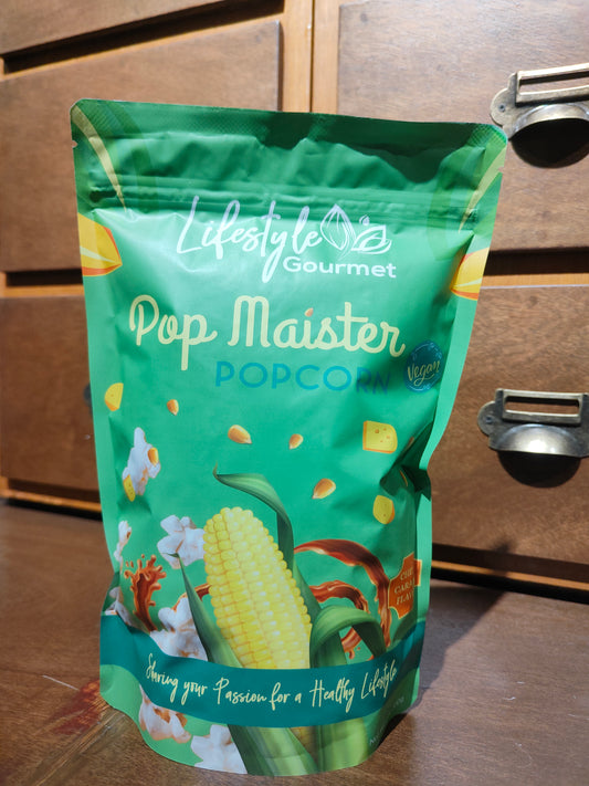 POPMAISTER VEGAN CHEESE-CARAMEL POPCORN 100G