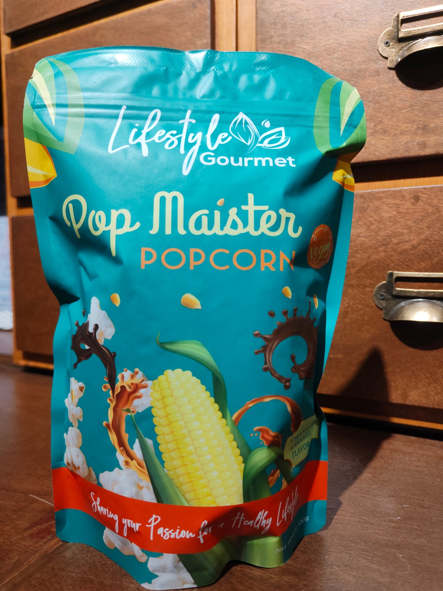 POPMAISTER VEGAN CHOCO-CARA POPCORN100G