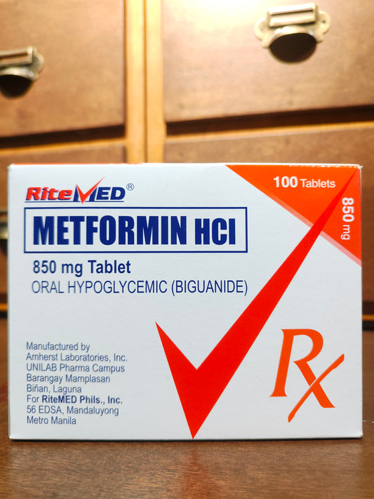 Metformin Hydrochloride (RiteMed) 850mg Tablet