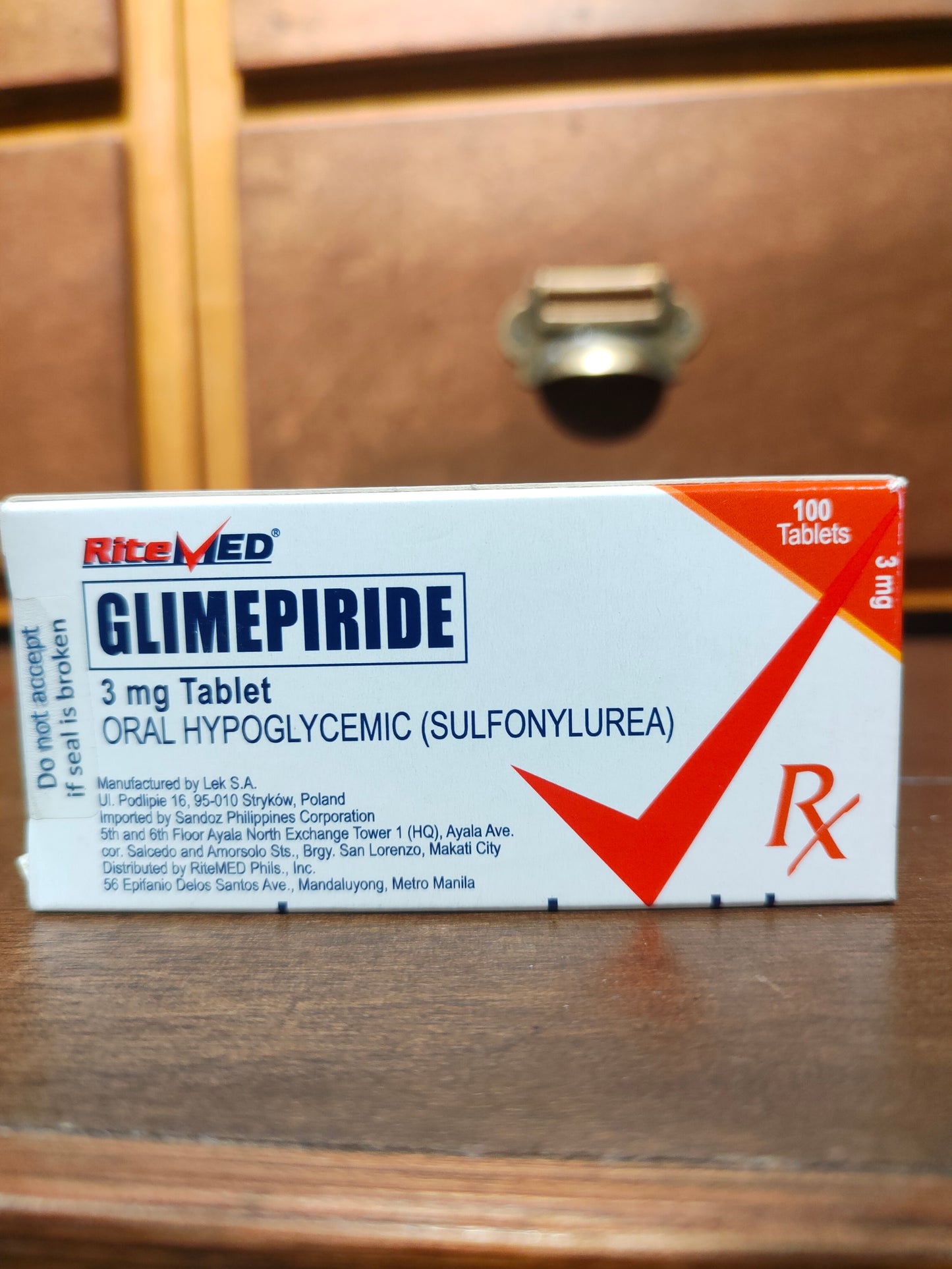 Glimepiride (RiteMed) 3mg Tablet