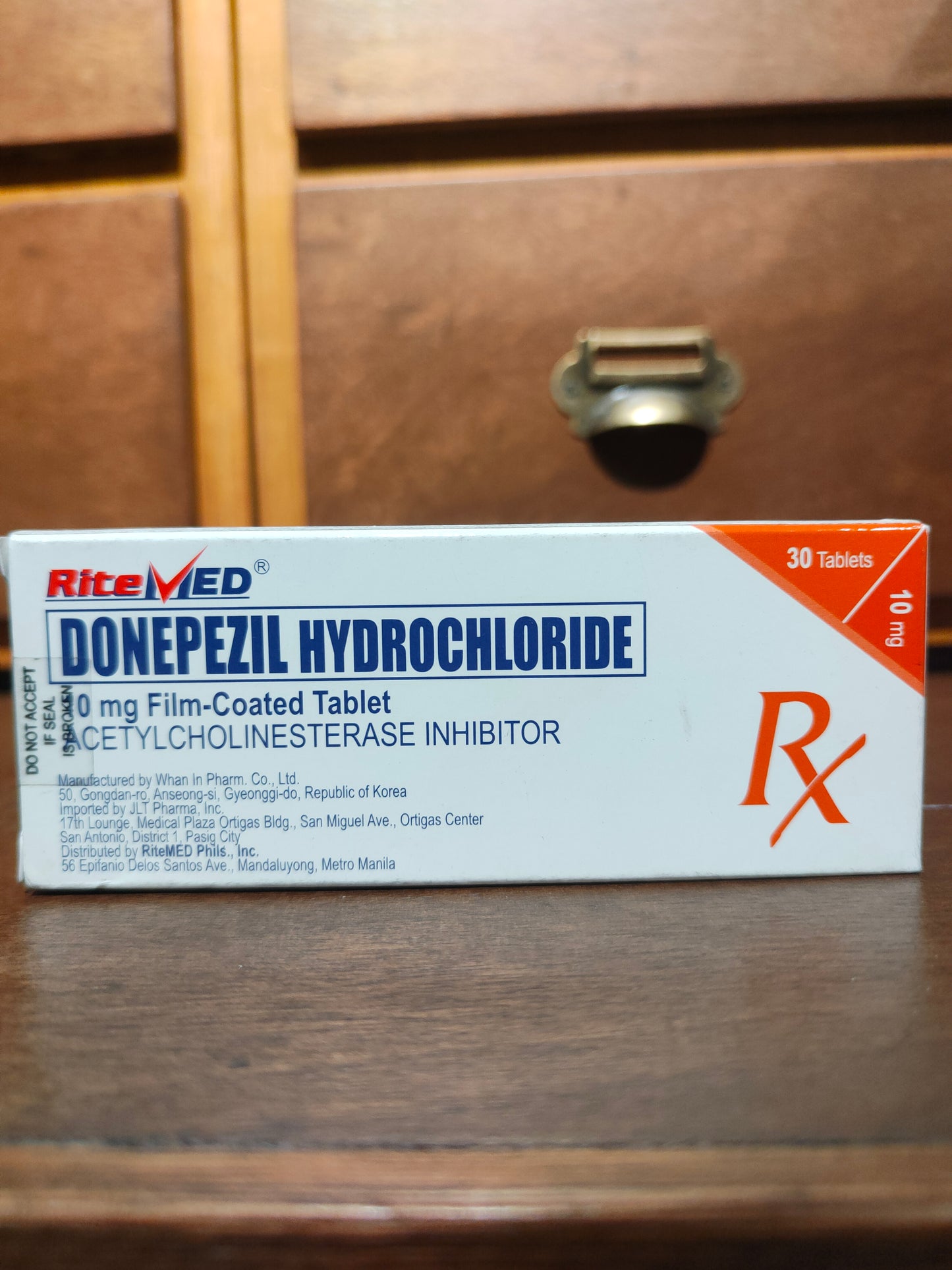 Donepezil Hydrochloride (RiteMed) 10mg Film-Coated Tablet