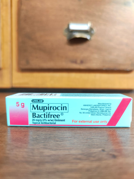 Mupirocin (BACTIFREE) 20mg/g (2% w/w), 5g Ointment