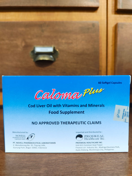 Cod Liver Oil with Vitamins and Minerals (Caloma Plus) Softgel Capsule