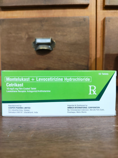 Montelukast + Levocetirizine (Cetrikast) 10mg/5mg Tablet