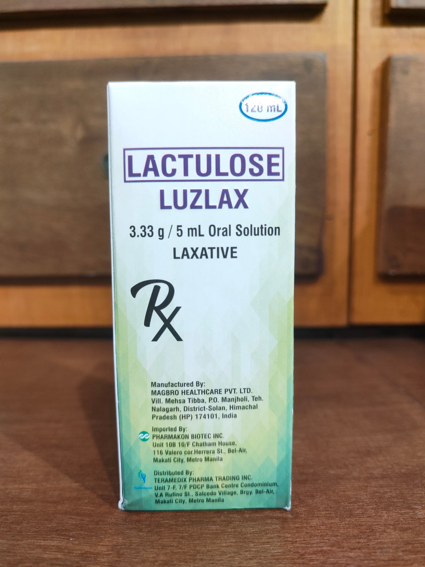 Lactulose 3.33g/ 5mL, 120mL (Luzlax)