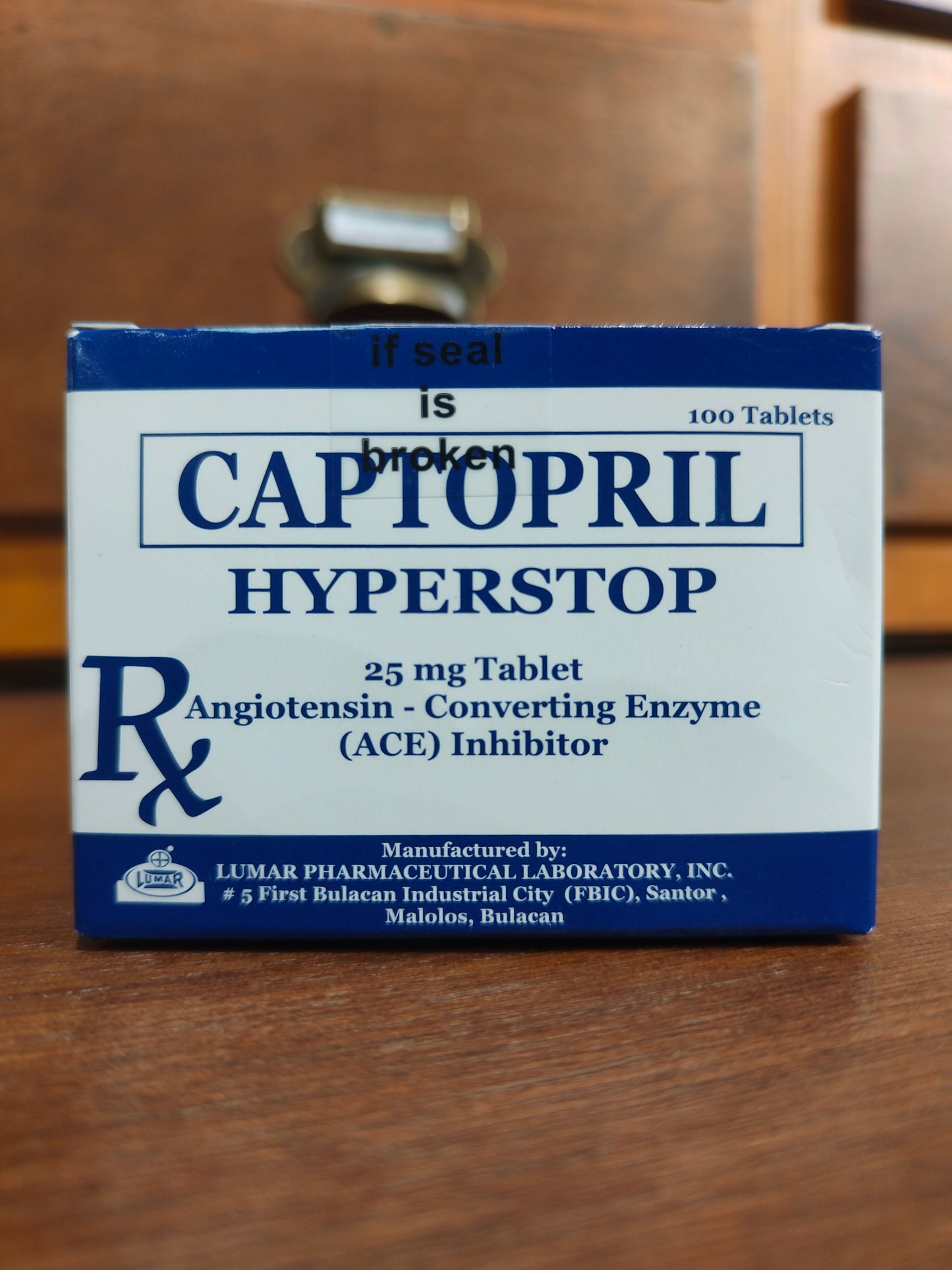 Captopril (HYPERSTOP) 25mg Tab