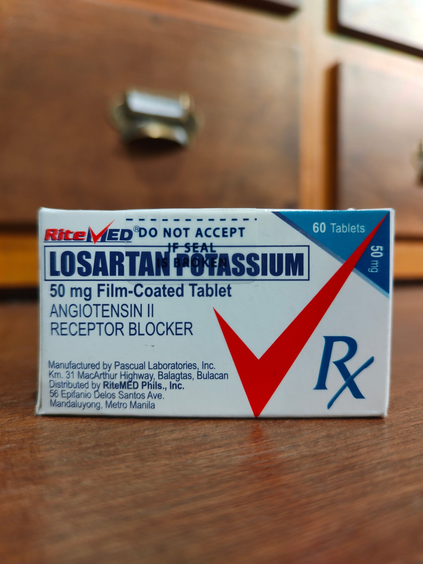 Losartan Potassium (RiteMed) 50mg Film-Coated Tablet