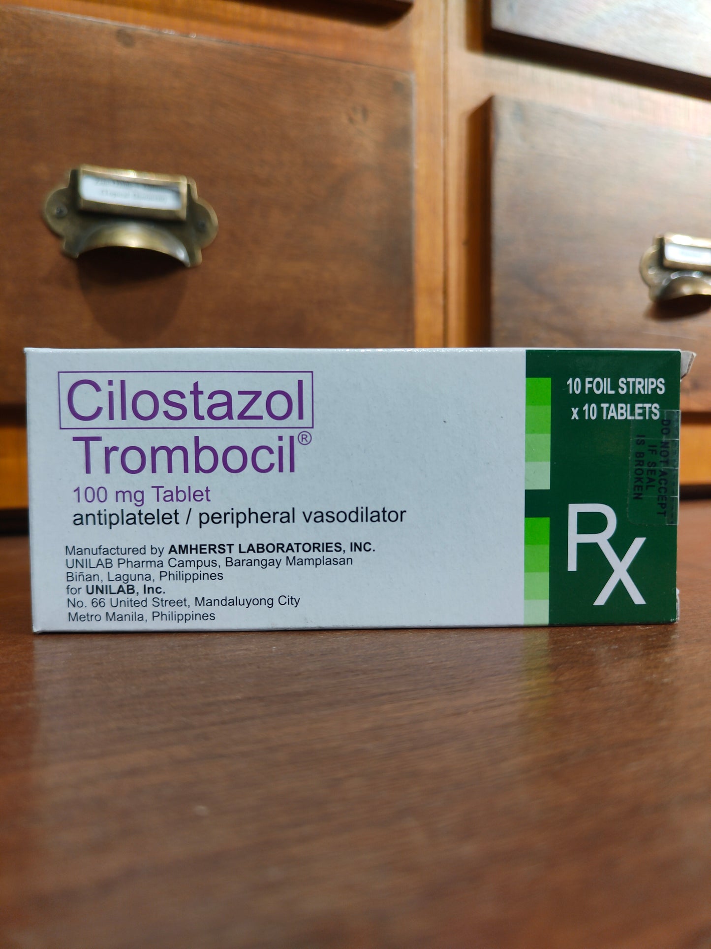 Cilostazol TROMBOCIL 100MG TAB 100S