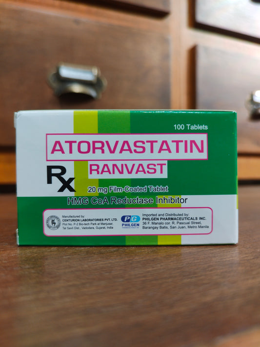 Atorvastatin (RANVAST) 20mg Tablet