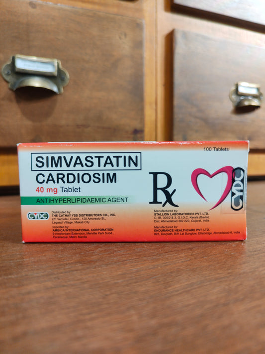 Simvastatin (CARDIOSIM) 40mg Tablet 100s