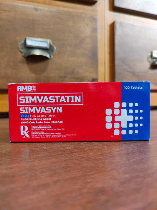 Simvastatin 20mg Film-Coated Tablet (Simvasyn)