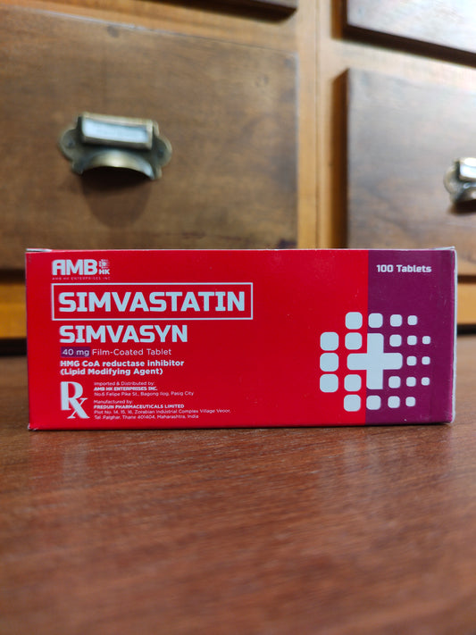 Simvastatin 40mg Film-coated Tablet (Simvasyn)