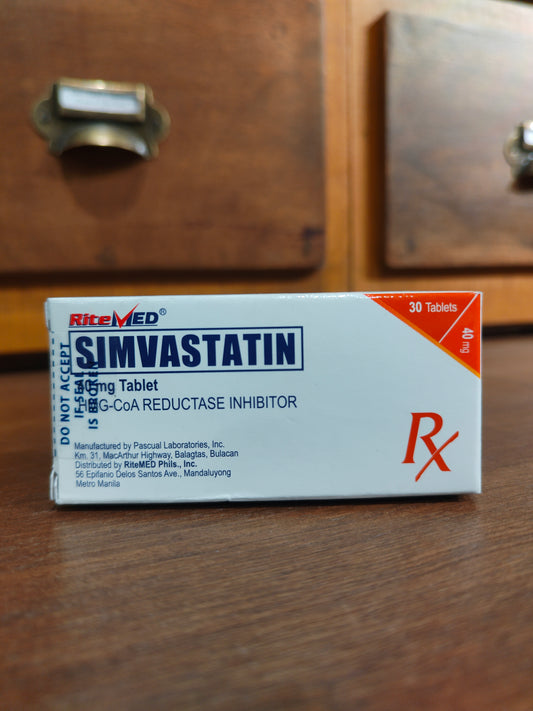 Simvastatin (RiteMed) 40mg Tablet