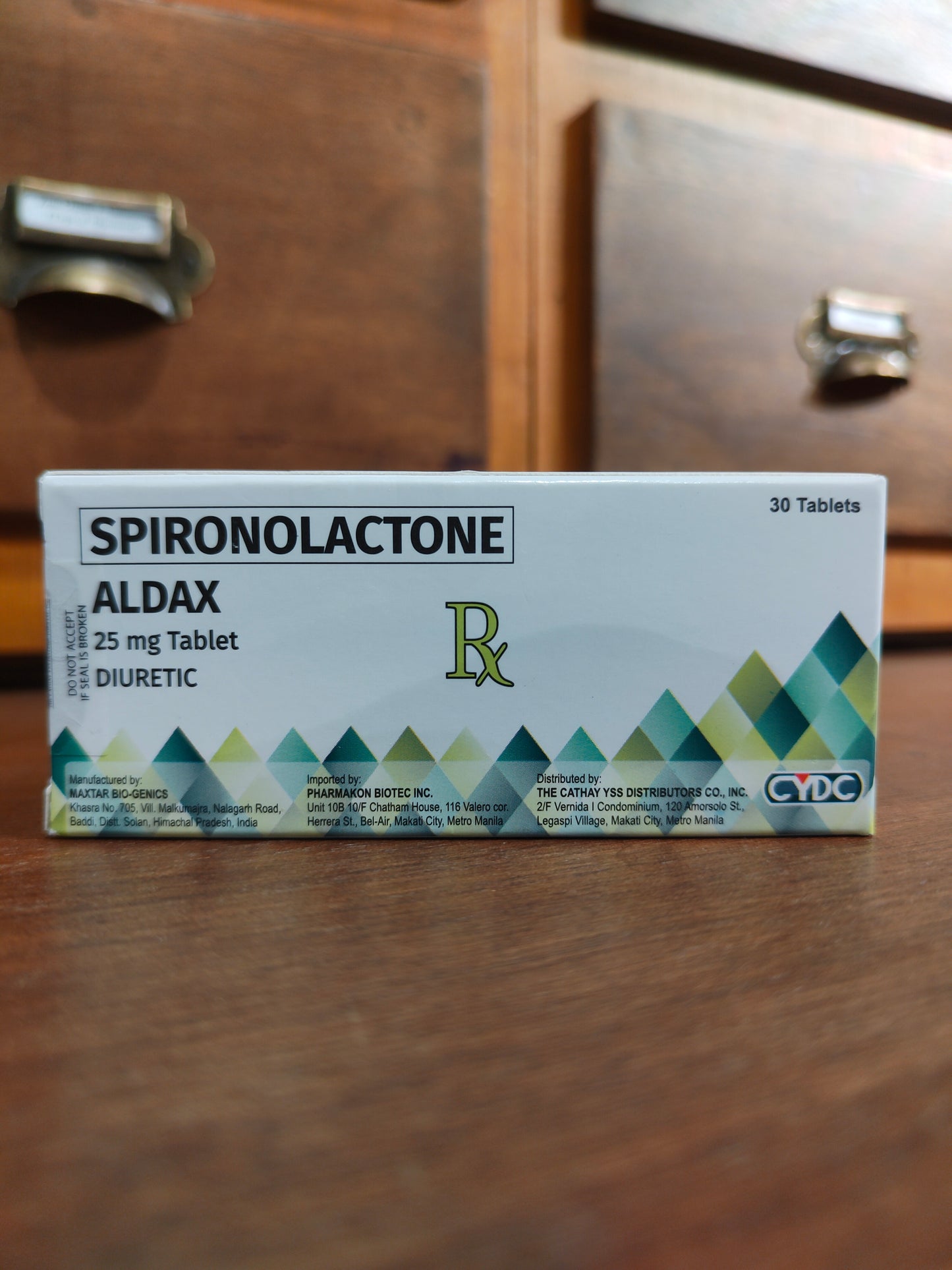 Spironolactone 25 mg Tablet [Aldax]