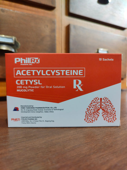 Acetylcysteine 200mg Powder for Oral Solution (Cetysl)