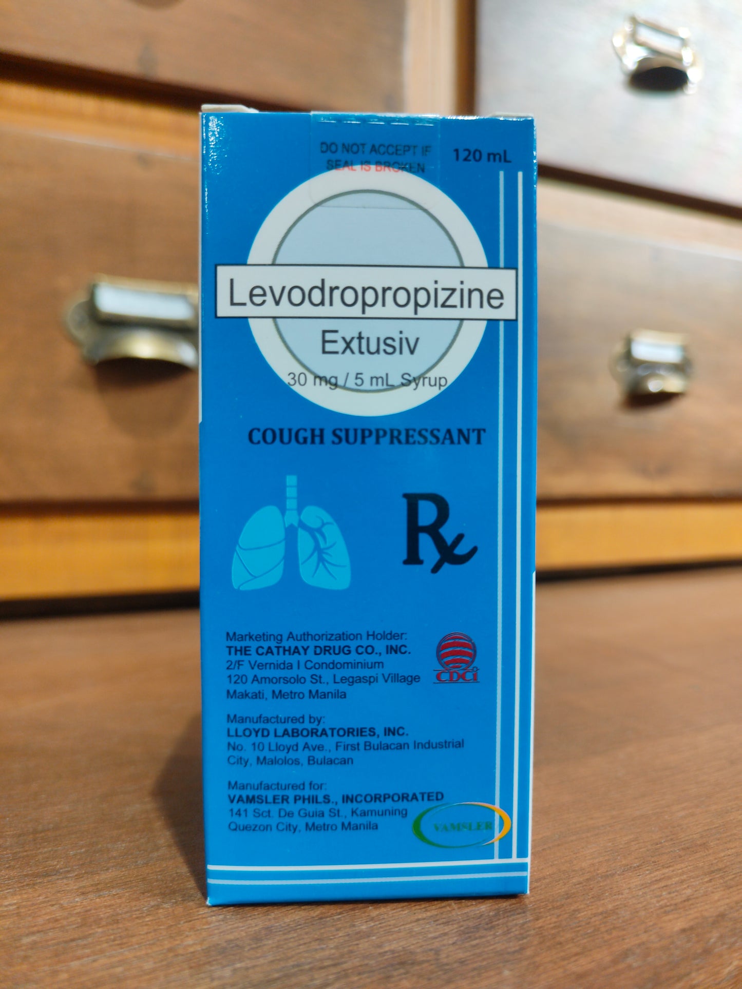 Levodropropizine (EXTUSIV) 30MG/5ML 120ML SYRP BOT 1S