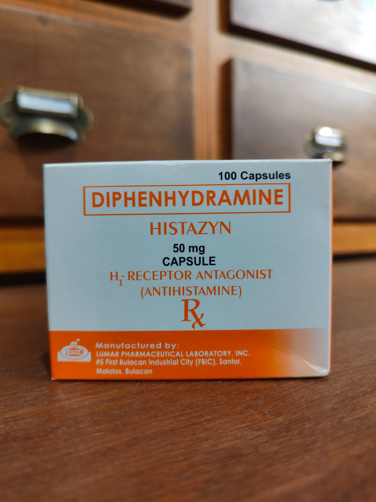 Diphenhydramine (HISTAZYN) 50mg Capsule