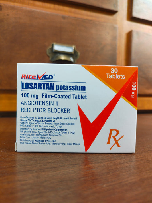 Losartan Potassium (RiteMed) 100mg Film-Coated Tablet