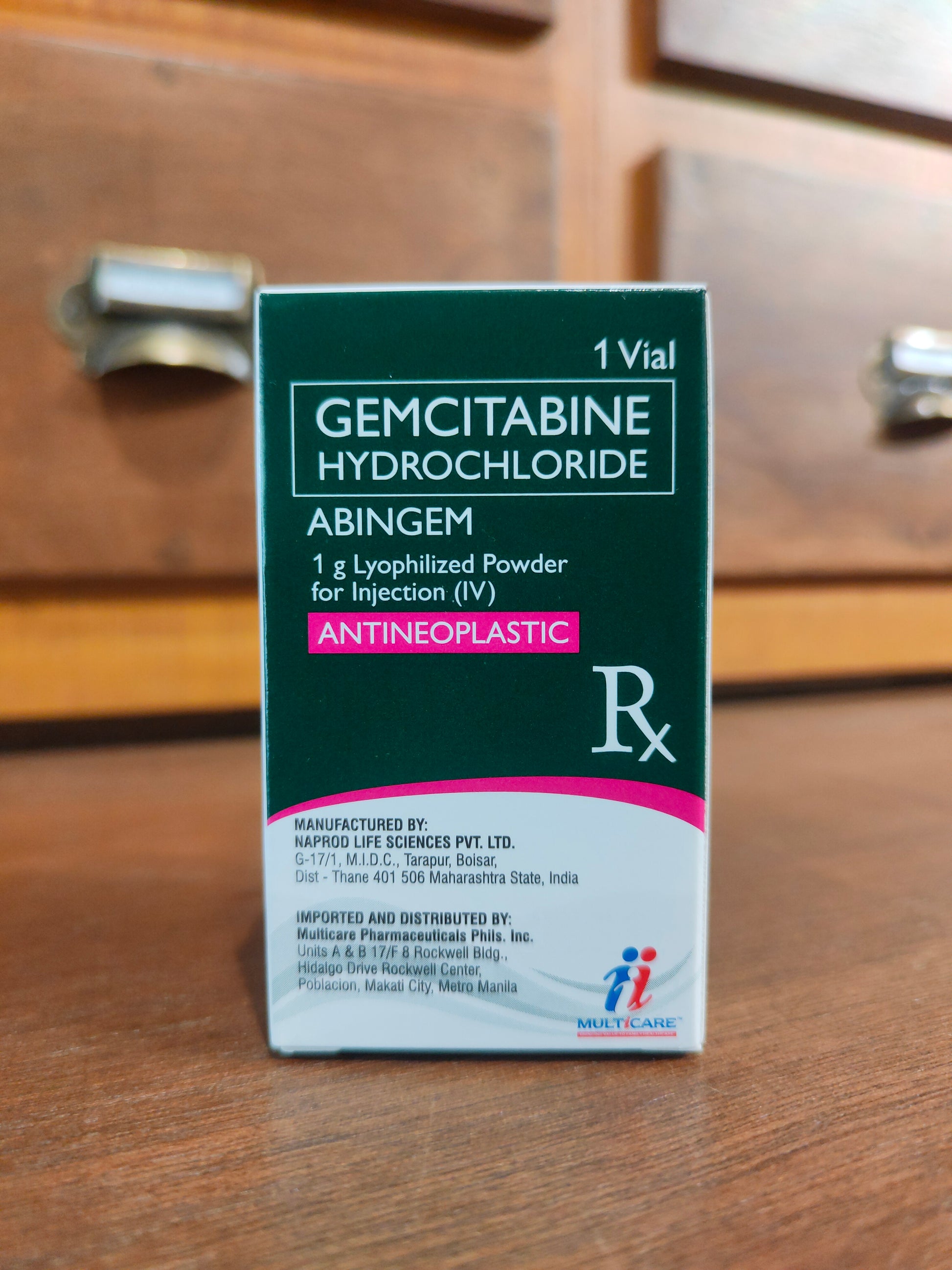 Gemcitabine Hydrochloride (Abingem) 1g Lyophilized Powder for Injectio Meds for All Gemcitabine Hydrochloride (Abingem) 1g Lyophilized Powder for Injectio Meds for All