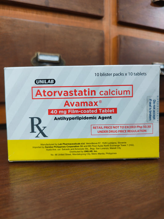 Atorvastatin calcium (AVAMAX) 40mg FC Table