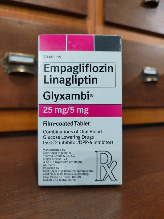 Empagliflozin + Linagliptin (Glyxambi) 25mg /5mg Fc Tablet