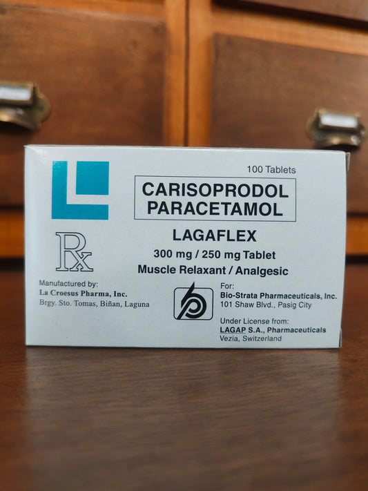 Carisoprodol + Paracetamol (LAGAFLEX) 300mg/ 250mg Tablet