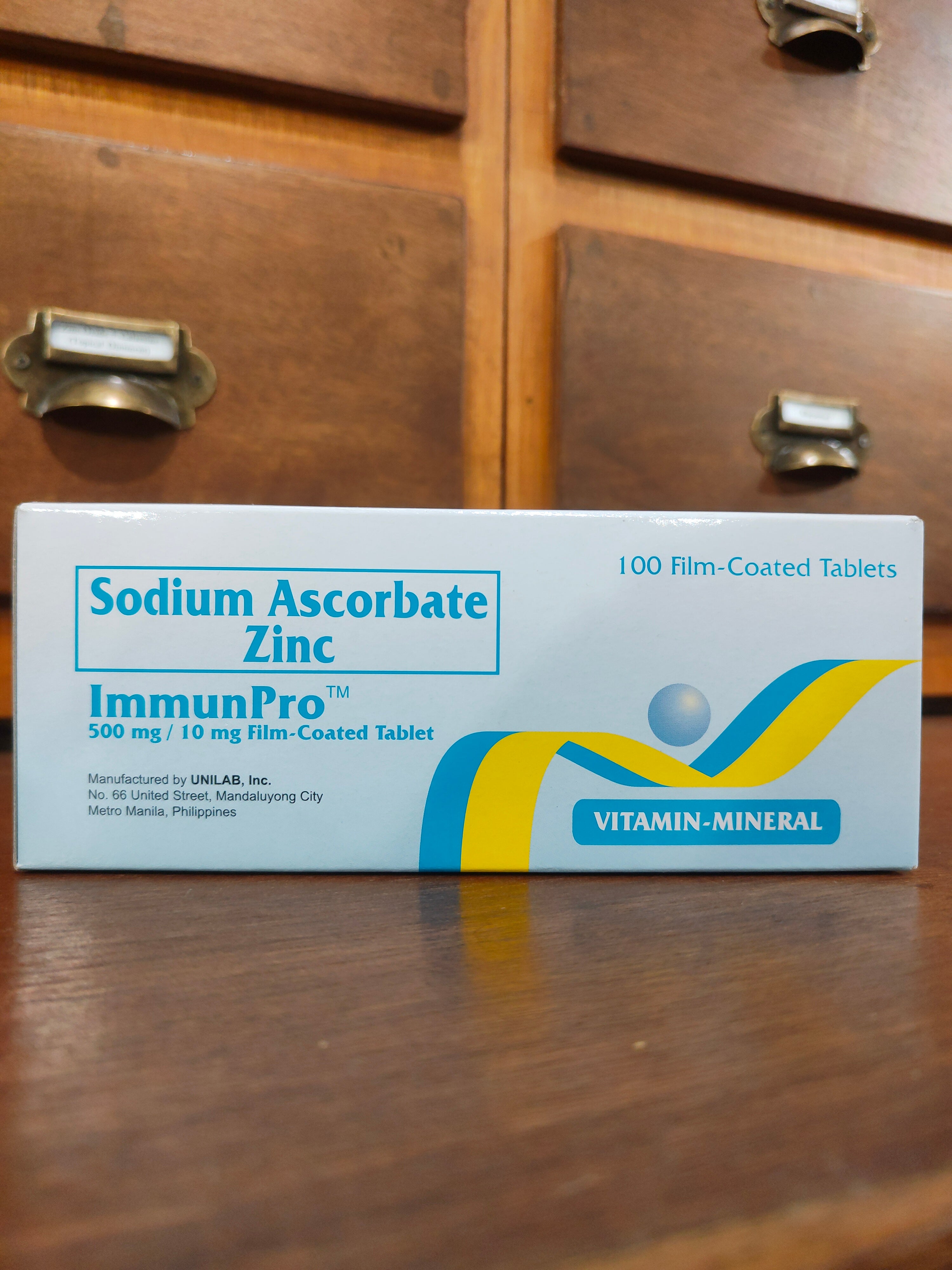 Fc Tablet Sodium Ascorbate + Zinc (Immunpro) 500mg/ 10mg FC Tablet – Meds for All