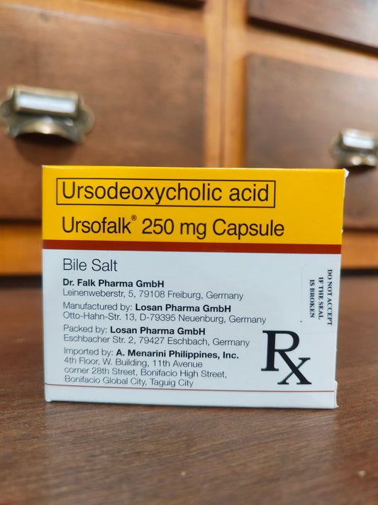 Ursodeoxycholic acid (Ursofalk) 250mg Capsule