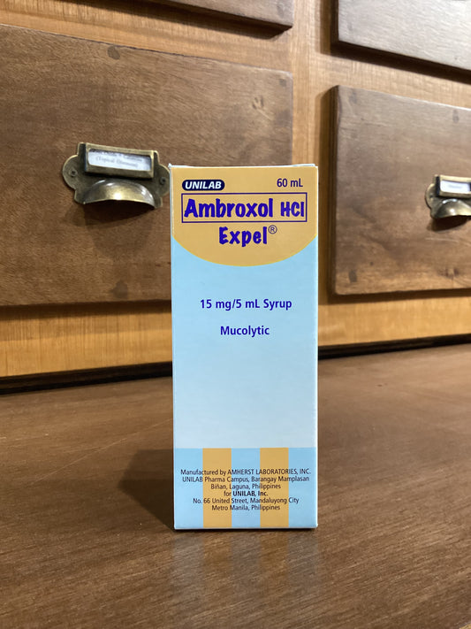 Ambroxol HCl (Expel) 15 mg/ 5 mL, 60 mL Syrup