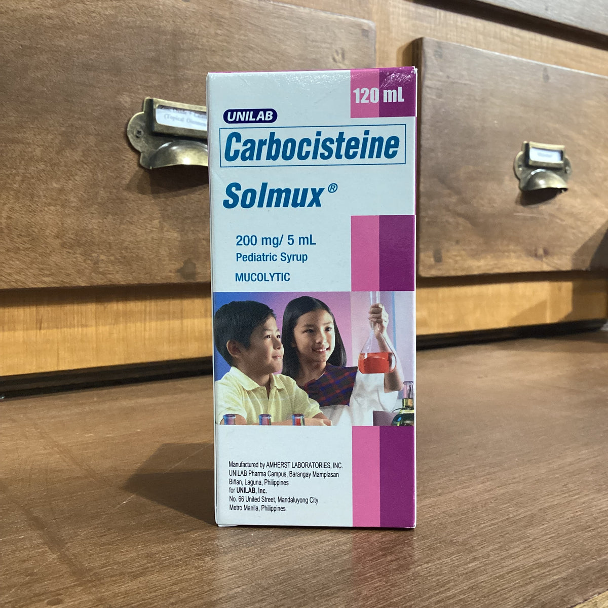 Carbocisteine (SOLMUX) 200mg/5mL Pediatric Syrup 120mL – Meds for All