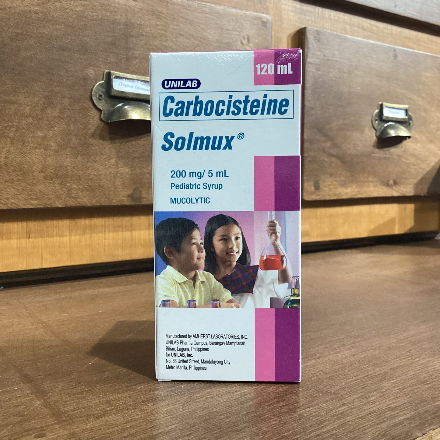 Carbocisteine (SOLMUX) 200mg/5mL Pediatric Syrup 120mL