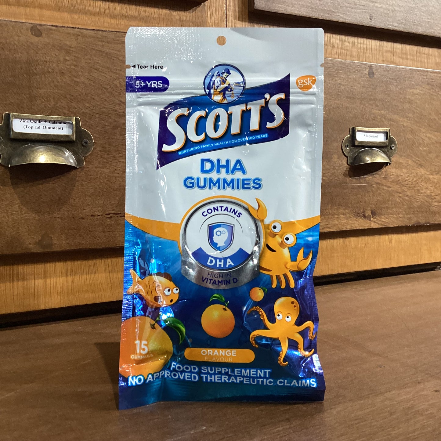 Scott's DHA Gummies 15s Orange