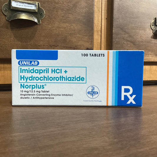 Imidapril HCl + Hydrochlorothiazide (NORPLUS) 10mg/12.5mg Tablet