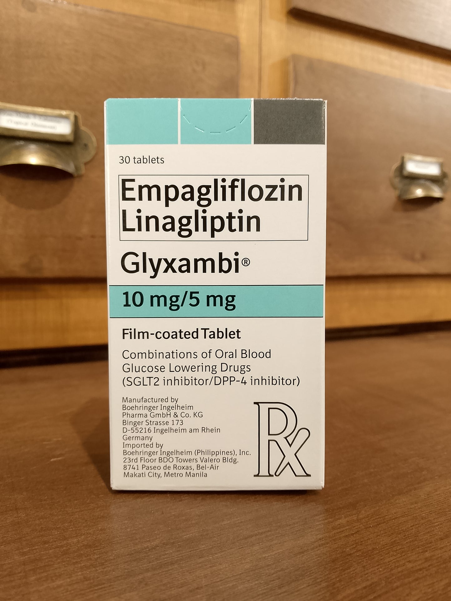 Empagliflozin + Linagliptin (Glyxambi) 10 mg/5 mg FC Tablet