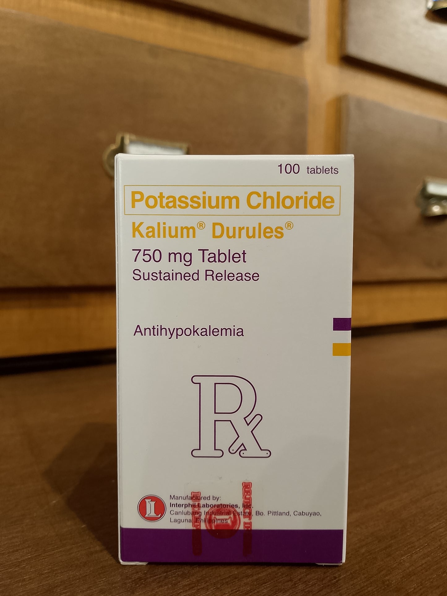 Potassium Chloride (Kalium Durules) 750mg SR Tablet