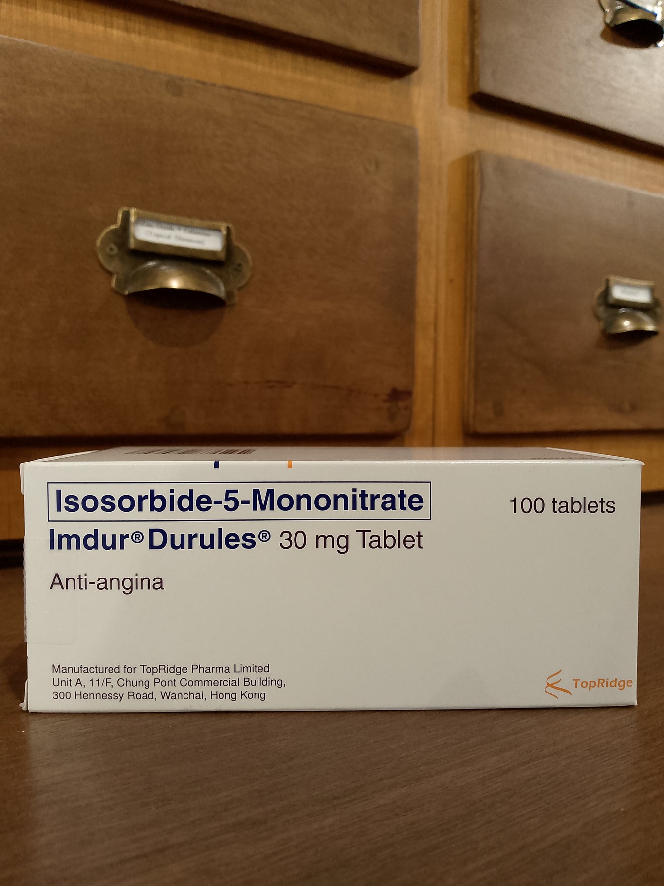 Isosorbide-5-Mononitrate (Imdur Durules) 30mg Tablet – Meds for All