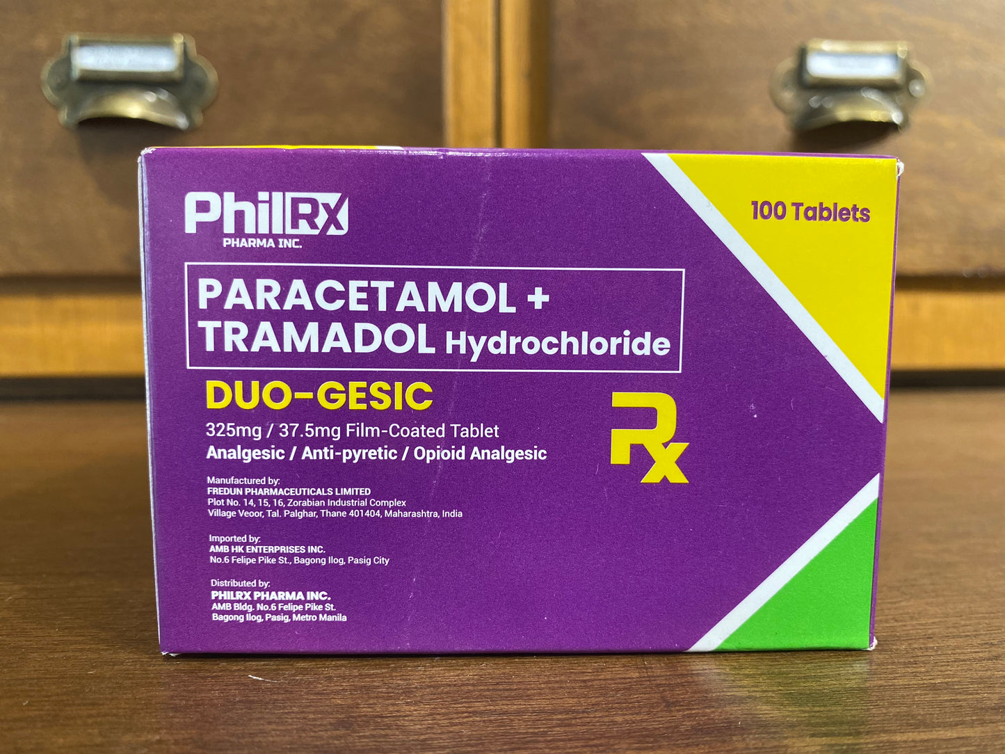 Paracetamol + Tramadol Tab 325mg/ 37.5mg (Duogesic)