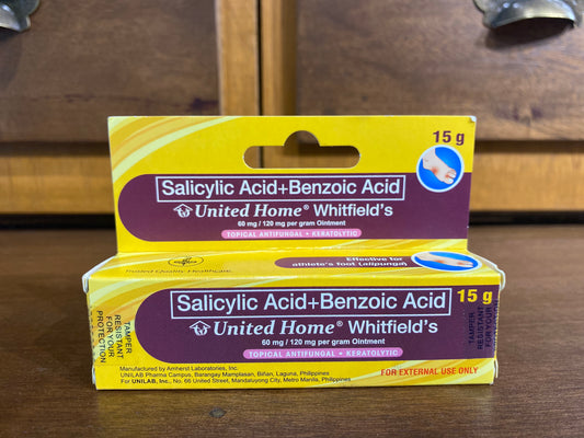 Salicylic Acid + Benzoic Acid (United Home WHITFIELD's) 15G OINT TUBE