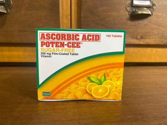 Ascorbic Acid [POTEN CEE SUGAR-FREE] 500mg Film-Coated Tablet